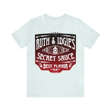 Load image into Gallery viewer, Ruth & Idgie's Secret Sauce Label Premium T-Shirt, Fried Green Tomatoes, BBQ