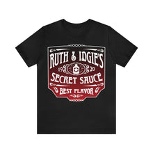 Load image into Gallery viewer, Ruth & Idgie's Secret Sauce Label Premium T-Shirt, Fried Green Tomatoes, BBQ