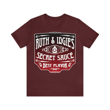 Load image into Gallery viewer, Ruth & Idgie's Secret Sauce Label Premium T-Shirt, Fried Green Tomatoes, BBQ