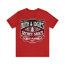 Load image into Gallery viewer, Ruth & Idgie's Secret Sauce Label Premium T-Shirt, Fried Green Tomatoes, BBQ