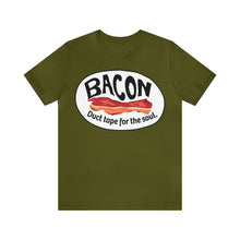 Load image into Gallery viewer, Bacon, Duct Tape for the Soul Premium T-Shirt, Foodie Gift