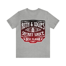 Load image into Gallery viewer, Ruth & Idgie's Secret Sauce Label Premium T-Shirt, Fried Green Tomatoes, BBQ