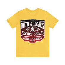 Load image into Gallery viewer, Ruth & Idgie's Secret Sauce Label Premium T-Shirt, Fried Green Tomatoes, BBQ
