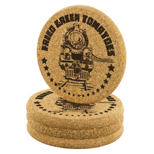 Load image into Gallery viewer, Train Cork Coasters, Fried Green Tomatoes