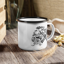 Load image into Gallery viewer, Fried Green Tomatoes Served Hot & Train Enamel Camp Mug, Whistle Stop