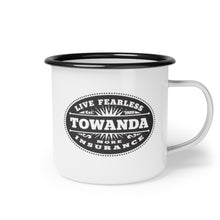 Load image into Gallery viewer, TOWANDA Fearless Insurance - Enamel Camp Mug