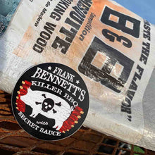 Load image into Gallery viewer, Killer BBQ Premium Stickers & Magnets, Frank Bennett, Secret Sauce, Fried Green Tomatoes