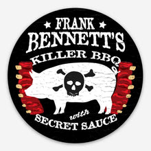 Load image into Gallery viewer, Killer BBQ Premium Stickers & Magnets, Frank Bennett, Secret Sauce, Fried Green Tomatoes