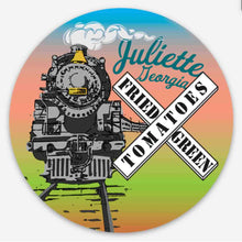 Load image into Gallery viewer, Fried Green Tomatoes Train - Premium Stickers & Magnets | Railroad Crossing