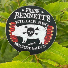 Load image into Gallery viewer, Killer BBQ Premium Stickers & Magnets, Frank Bennett, Secret Sauce, Fried Green Tomatoes