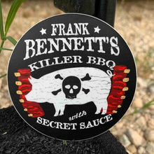 Load image into Gallery viewer, Killer BBQ Premium Stickers &amp; Magnets, Frank Bennett, Secret Sauce, Fried Green Tomatoes