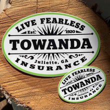 Load image into Gallery viewer, TOWANDA Fearless Insurance - Premium Stickers & Magnets | Fried Green Tomatoes
