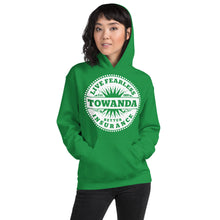 Load image into Gallery viewer, Towanda Fleece Hoodie, Live Fearless Insurance, Fried Green Tomatoes