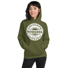 Load image into Gallery viewer, Towanda Fleece Hoodie, Live Fearless Insurance, Fried Green Tomatoes