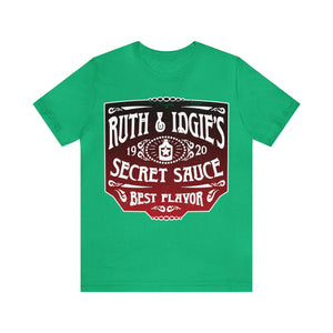 Ruth & Idgie's Secret Sauce Label Premium T-Shirt, Fried Green Tomatoes, BBQ