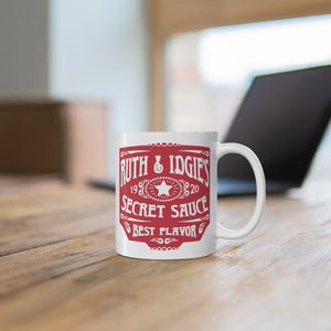 Secret Sauce Red Label Mug, Ruth & Idgie, Fried Green Tomatoes