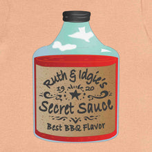 Load image into Gallery viewer, ruth and idgie&#39;s secret sauce, flavor, bottle, t shirt