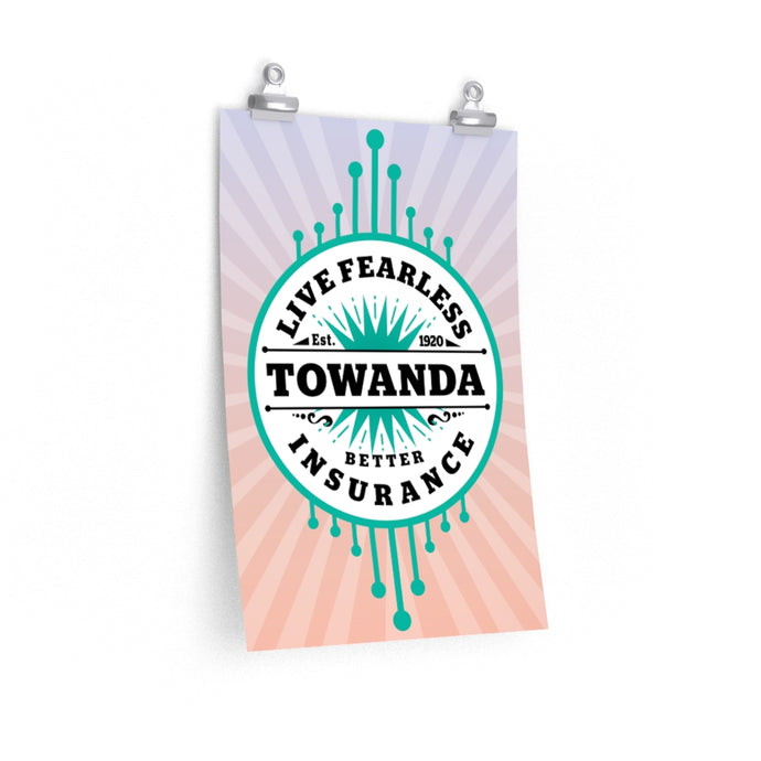 TOWANDA Live Fearless Premium Poster, Fried Green Tomatoes, Brave Girl Power, Strong Woman, Friend Gift, Southern