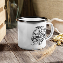 Load image into Gallery viewer, Fried Green Tomatoes Served Hot &amp; Train Enamel Camp Mug, Whistle Stop