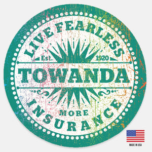 Towanda Round Wood Wall Art | Fried Green Tomatoes Sign