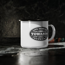 Load image into Gallery viewer, TOWANDA Fearless Insurance - Enamel Camp Mug