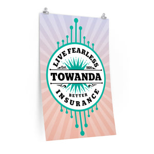 TOWANDA Live Fearless Premium Poster, Fried Green Tomatoes, Brave Girl Power, Strong Woman, Friend Gift, Southern