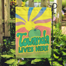 Load image into Gallery viewer, Towanda Lives Here - Yard or Garden Flag | Fried Green Tomatoes (Flag Only)
