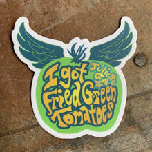 Load image into Gallery viewer, Flying Green Tomato - Premium Stickers &amp; Magnets | Fried Green Tomatoes