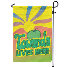 Load image into Gallery viewer, Towanda Lives Here - Yard or Garden Flag | Fried Green Tomatoes (Flag Only)